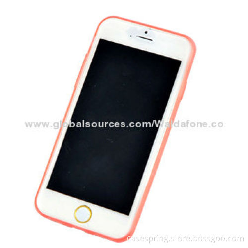 TPU & PC case for iPhone 6, transparent TPU soft shell, luminous PC shell